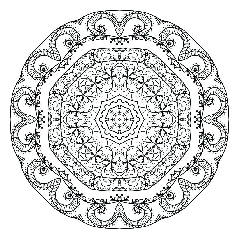 768x768 Detailed Animal Coloring Pages Mandala Color Pages Detailed