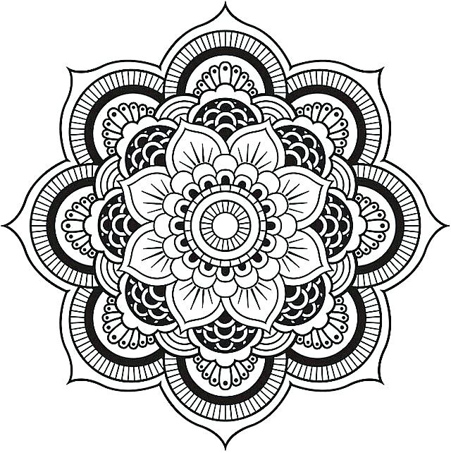 640x642 Detailed Mandala Coloring Pages Detailed Mandala Coloring Pages