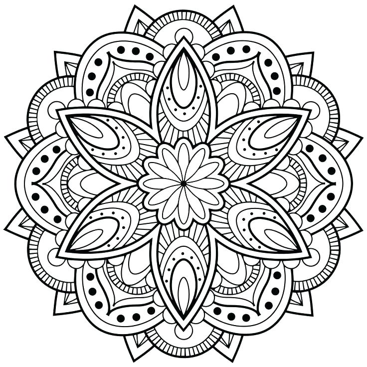 736x736 Difficult Mandala Coloring Pages Free Mandala Coloring Pages Free