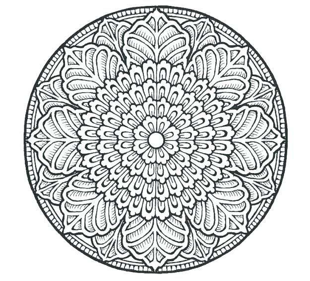 625x565 Intricate Mandala Coloring Pages Printable Mandala Coloring Pages
