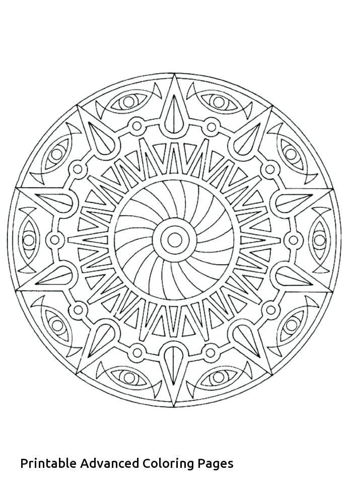 691x978 Intricate Flower Coloring Pages