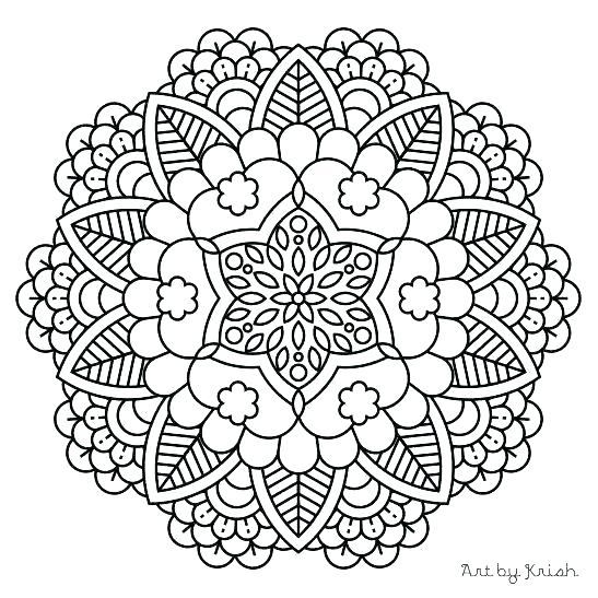 547x547 Adult Coloring Pages Mandala