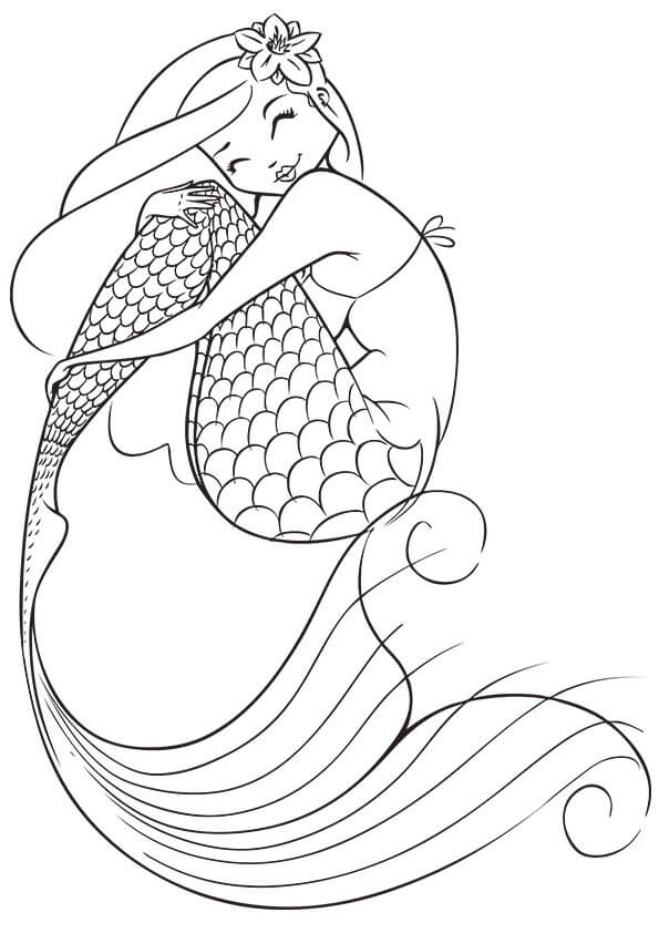 595x842 Best Mermaid Coloring Ideas On Ba Mermaid Tattoo