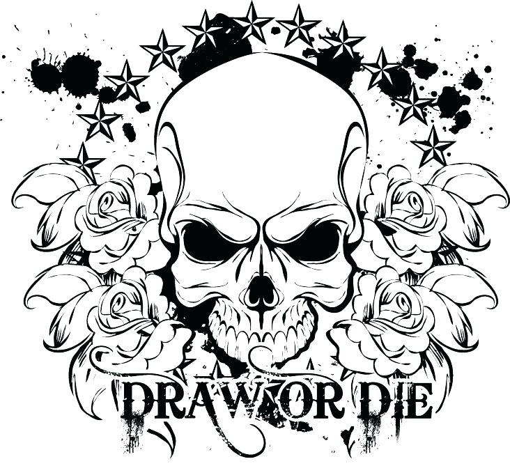 732x669 Skull Color Pages Coloring Pages Skulls Coloring Page Skull