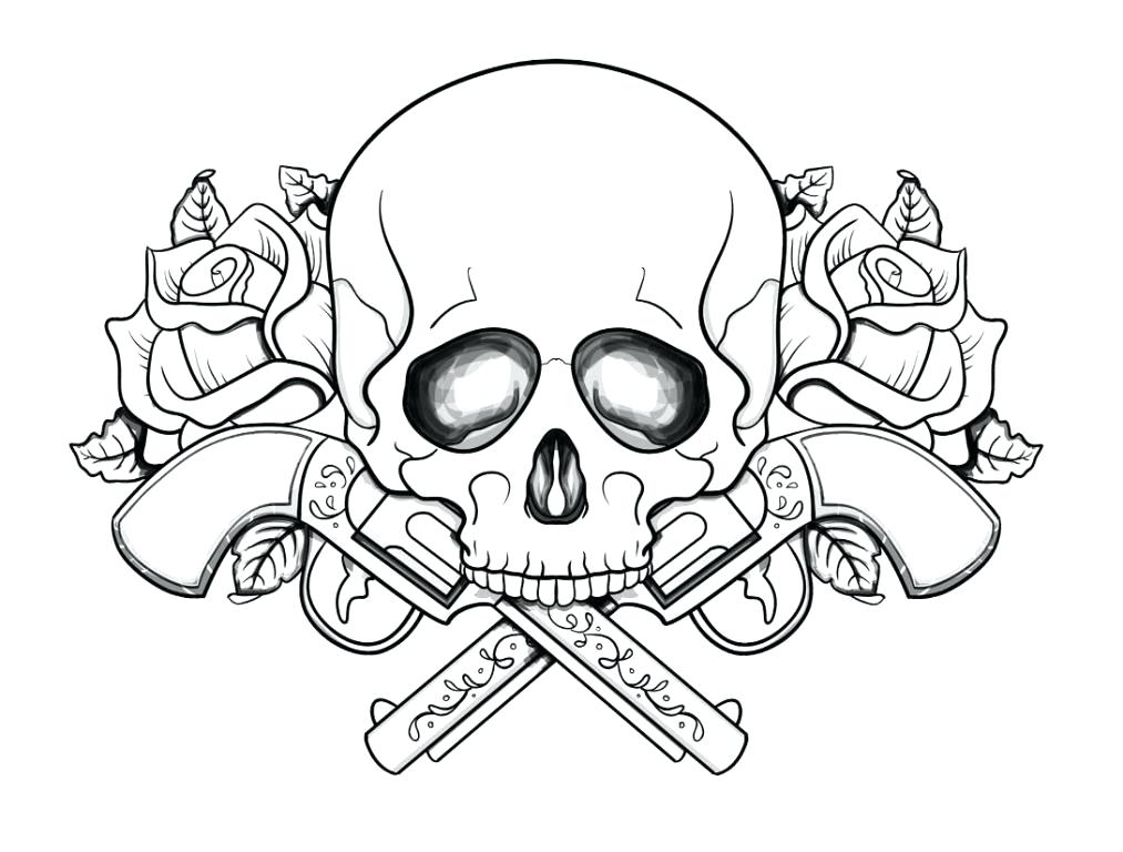 1013x768 Skull Coloring Pages For Adults As Well As Skull Coloring Pages