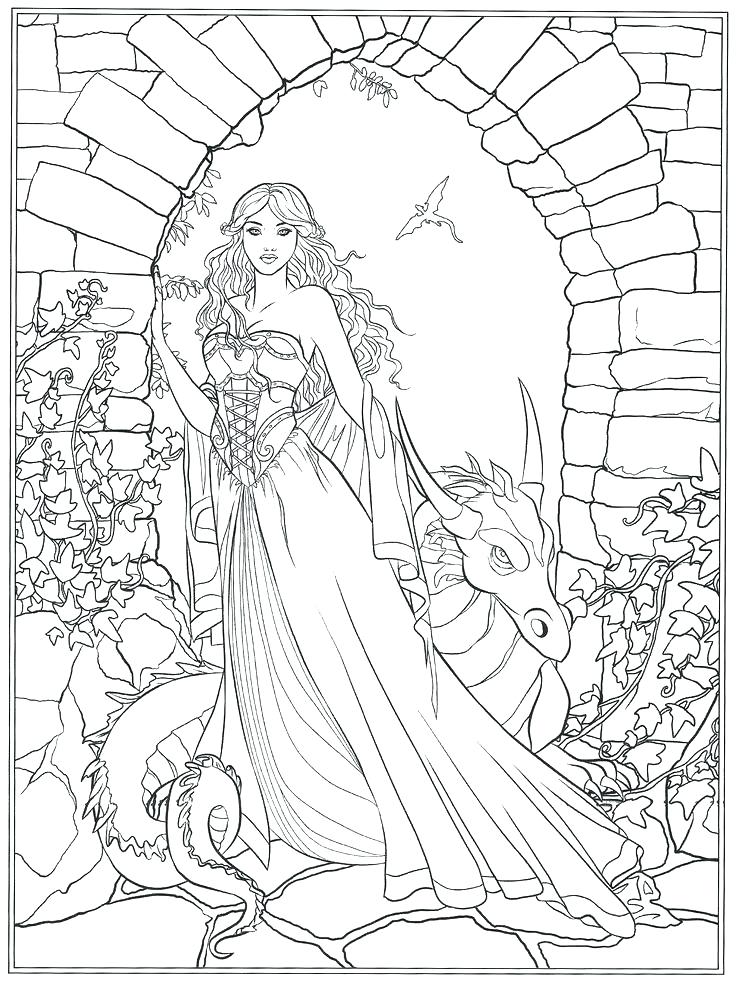 736x982 Detailed Unicorn Coloring Pages And Unicorn Coloring Page Coloring