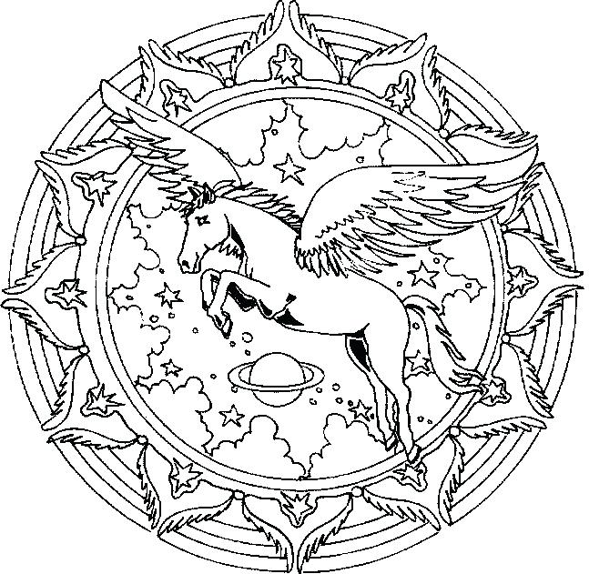 647x631 Detailed Unicorn Coloring Pages And Unicorn Coloring Pages Google