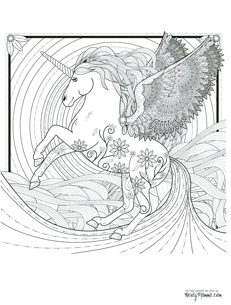 736x971 Coloring Pages Pdf Disney Detailed Unicorn Plus Free Printable