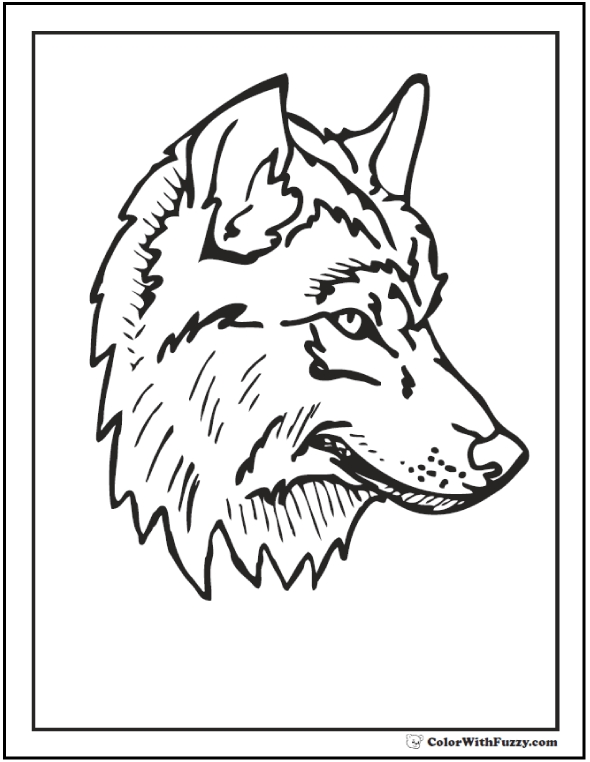 590x762 Realistic Wolf Coloring Pages Wolf Coloring Pages Print