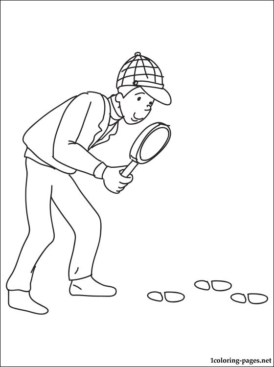 560x750 Detective Coloring Page Coloring Pages