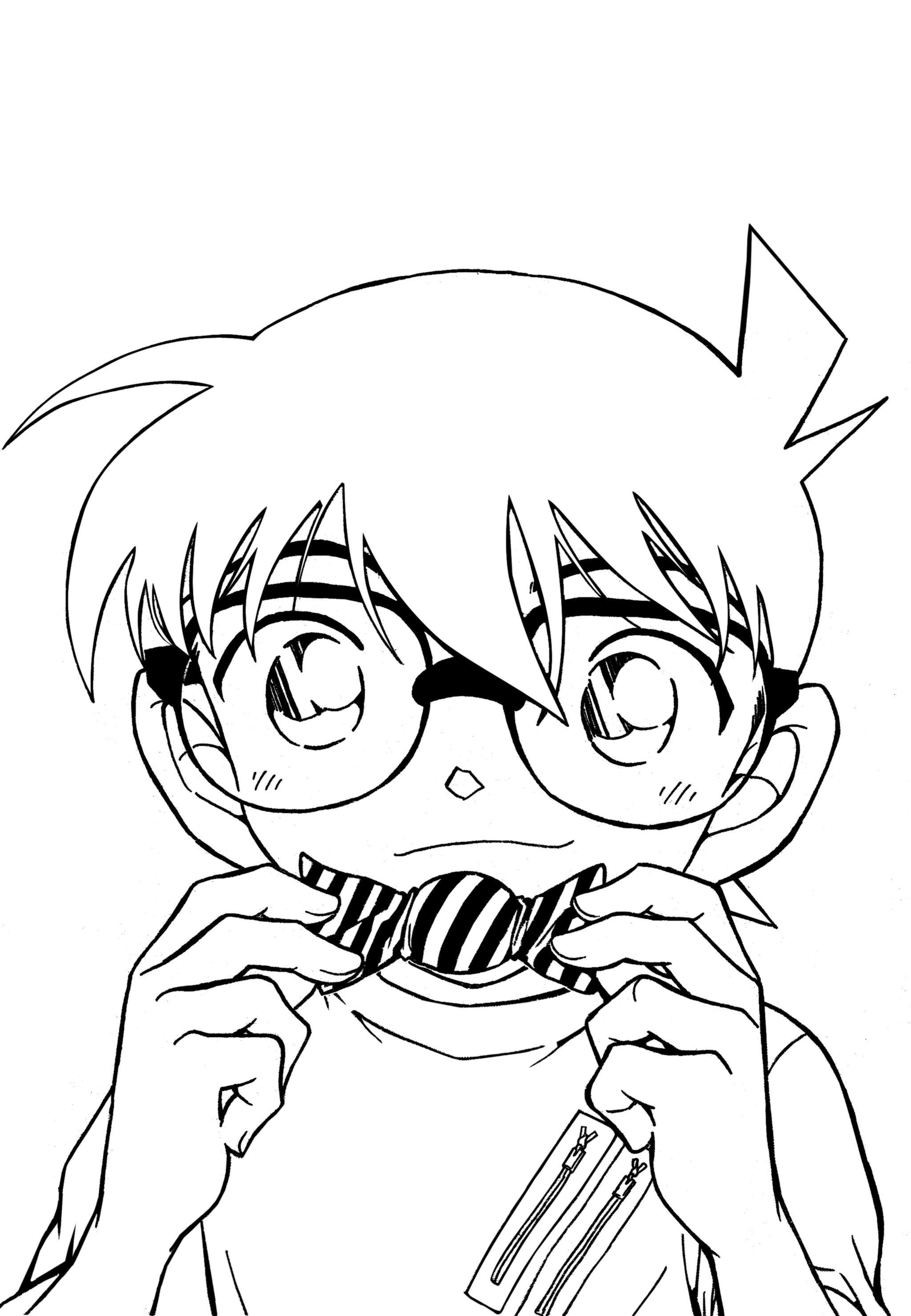 2048x2959 Genuine Detective Conan Coloring Pages Book