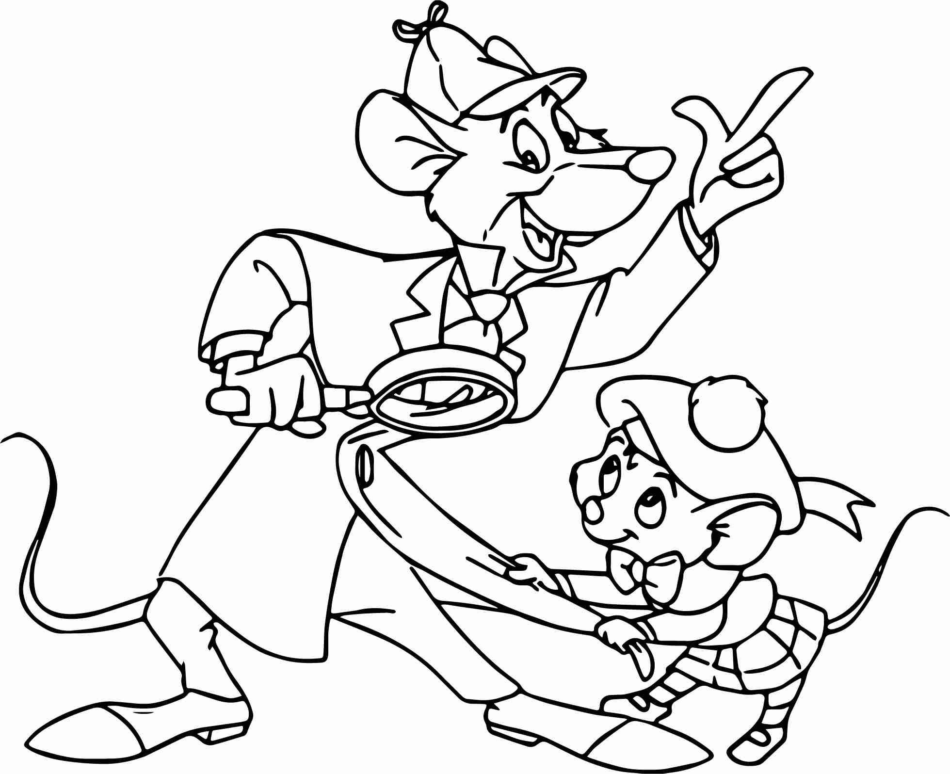 1959x1596 The Great Mouse Detective Olivia Flaversham Cartoon Coloring Pages