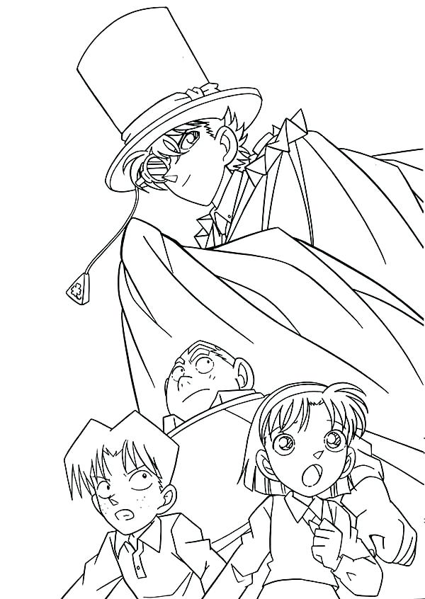 600x846 Detective Conan Coloring Pages