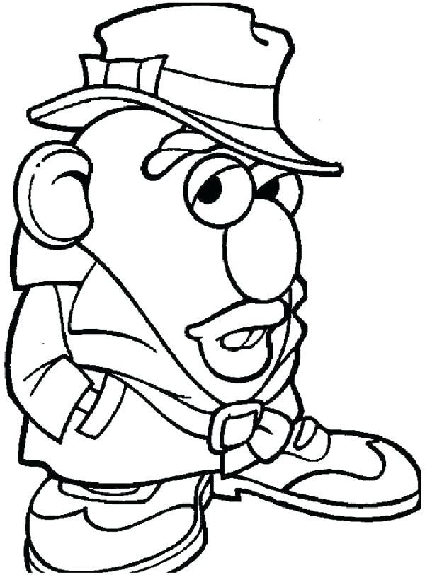 600x813 Potato Coloring Pages