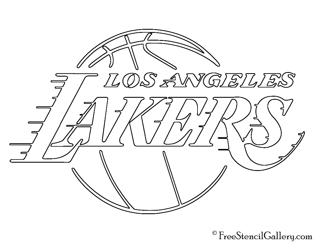 1100x850 Emerging Lakers Logo Coloring Pages