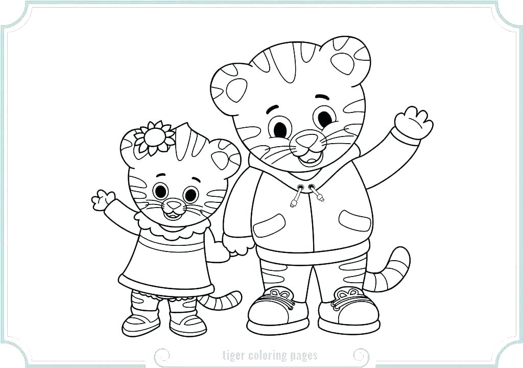 1024x720 Coloring Pages Of Tigers Icontent