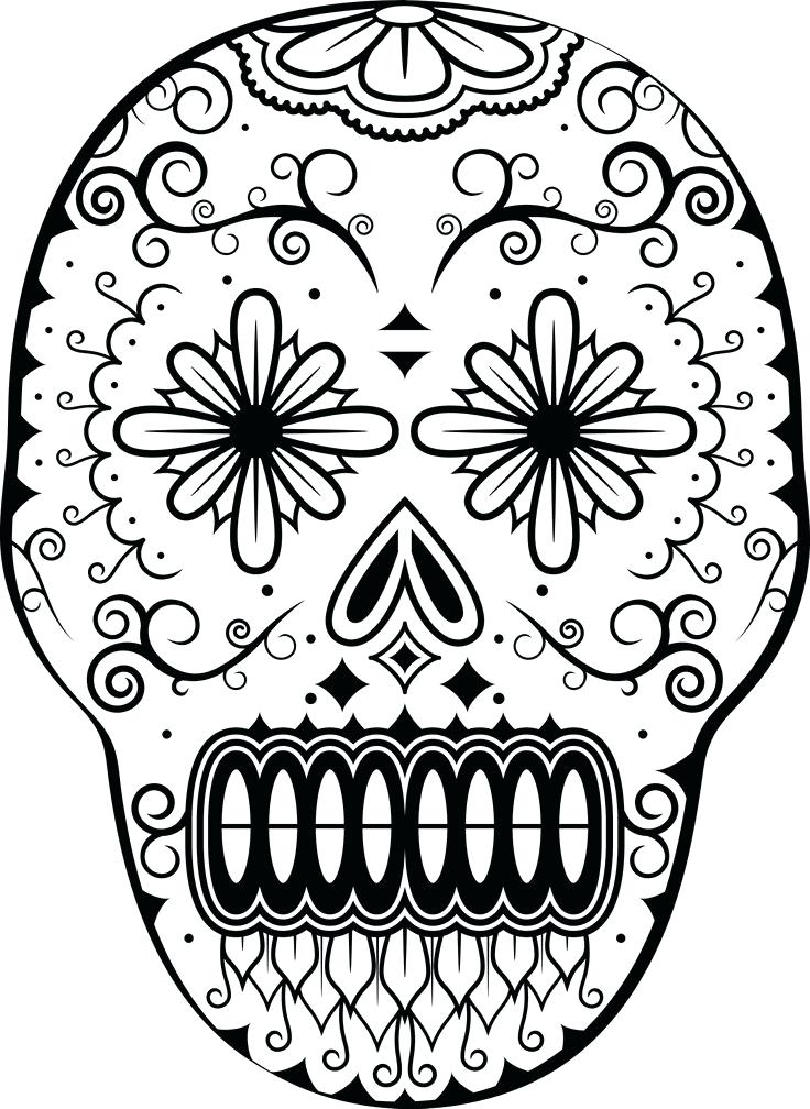 736x1008 Dia De Los Muertos Coloring Pages Day Of Thed Coloring Page D