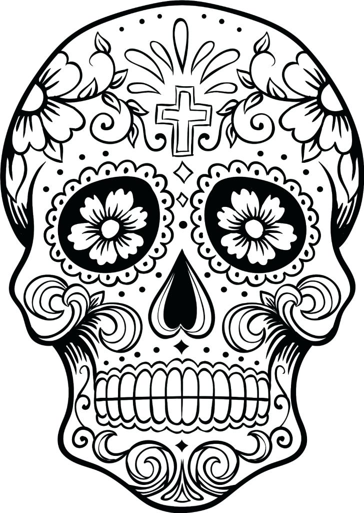 728x1024 Dia De Los Muertos Printable Coloring Pages Skull Coloring Pages
