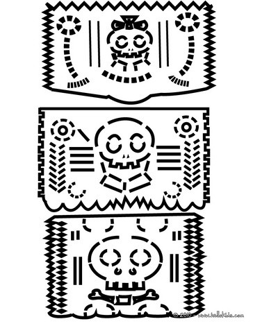 364x470 Mexican Day Of The Dead Coloring Pages