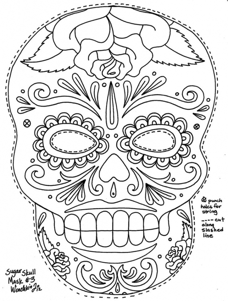 777x1024 Marvelous Design Ideas Dia De Los Muertos Coloring Pages Get This