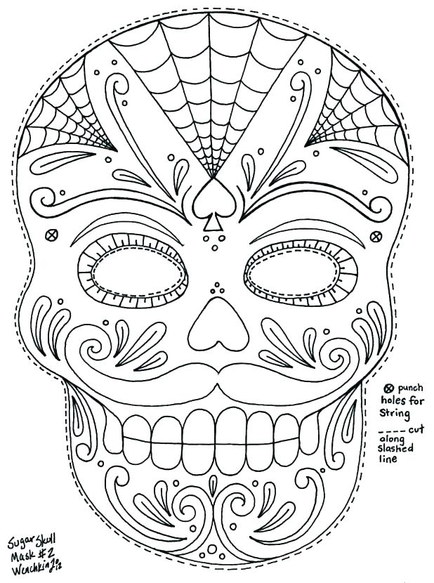 618x830 El Dia De Los Muertos Coloring Pages Skull Coloring Pages Free
