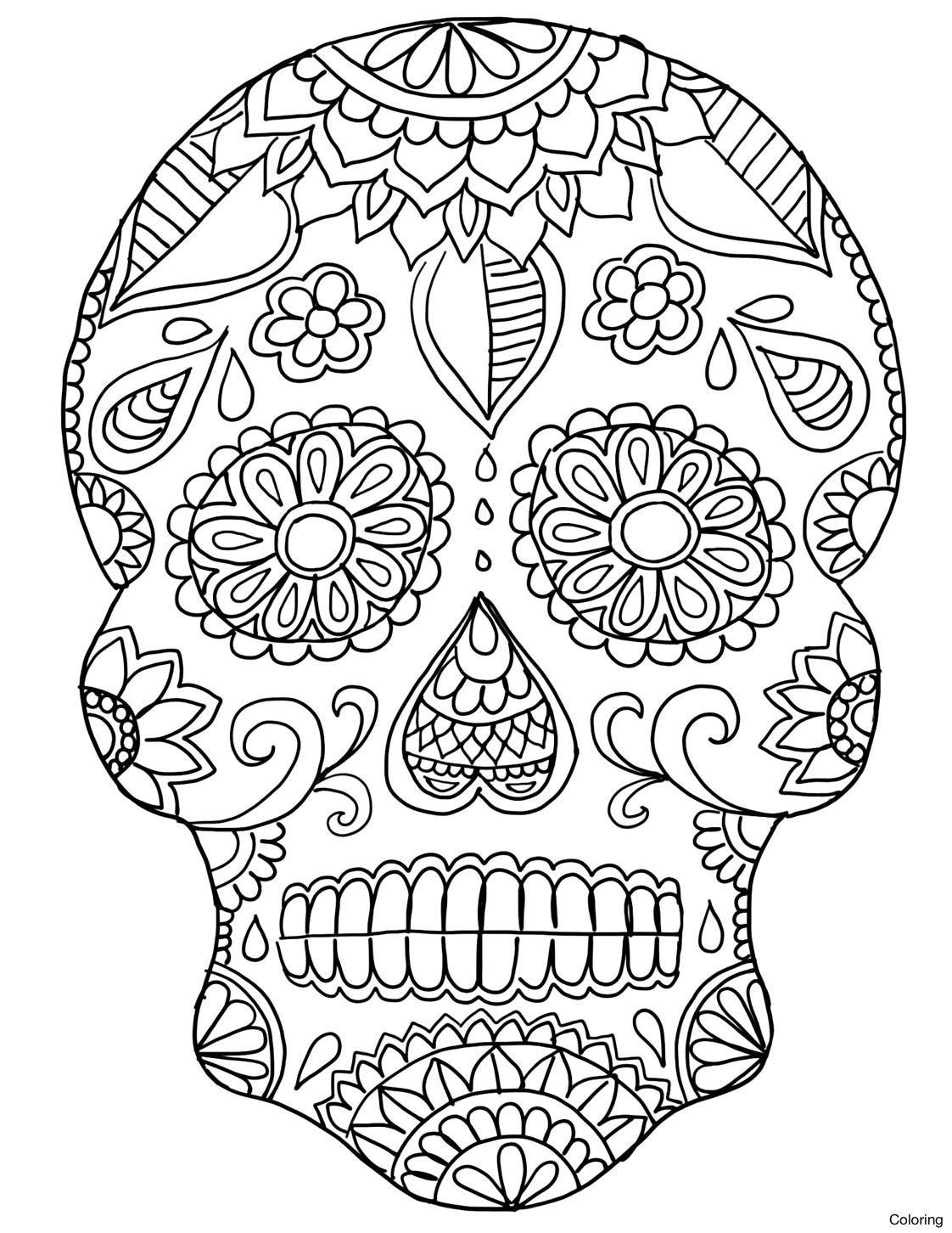 1122x1452 Dia De Los Muertos Coloring Pages