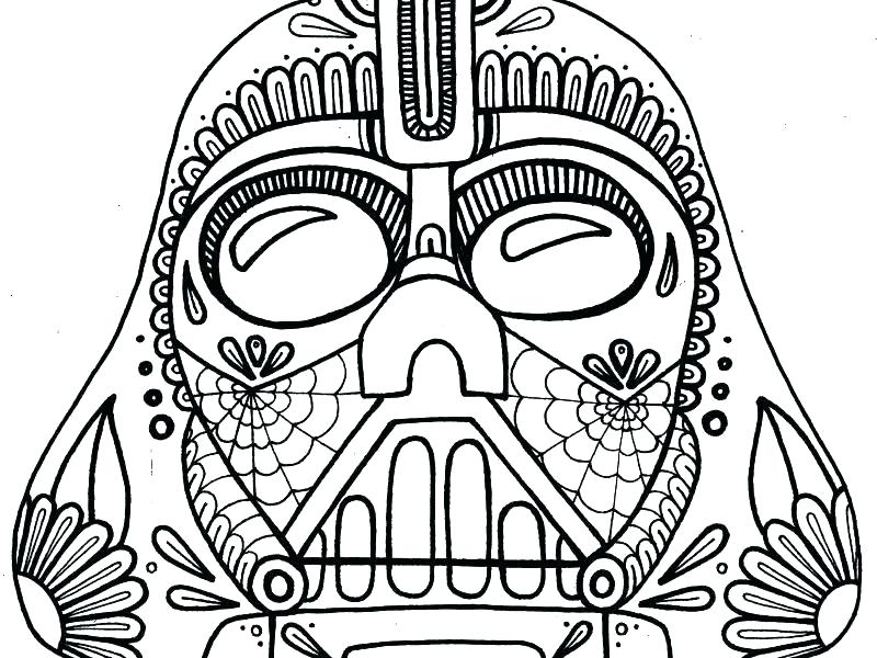 800x600 Dia De Los Muertos Skull Coloring Pages