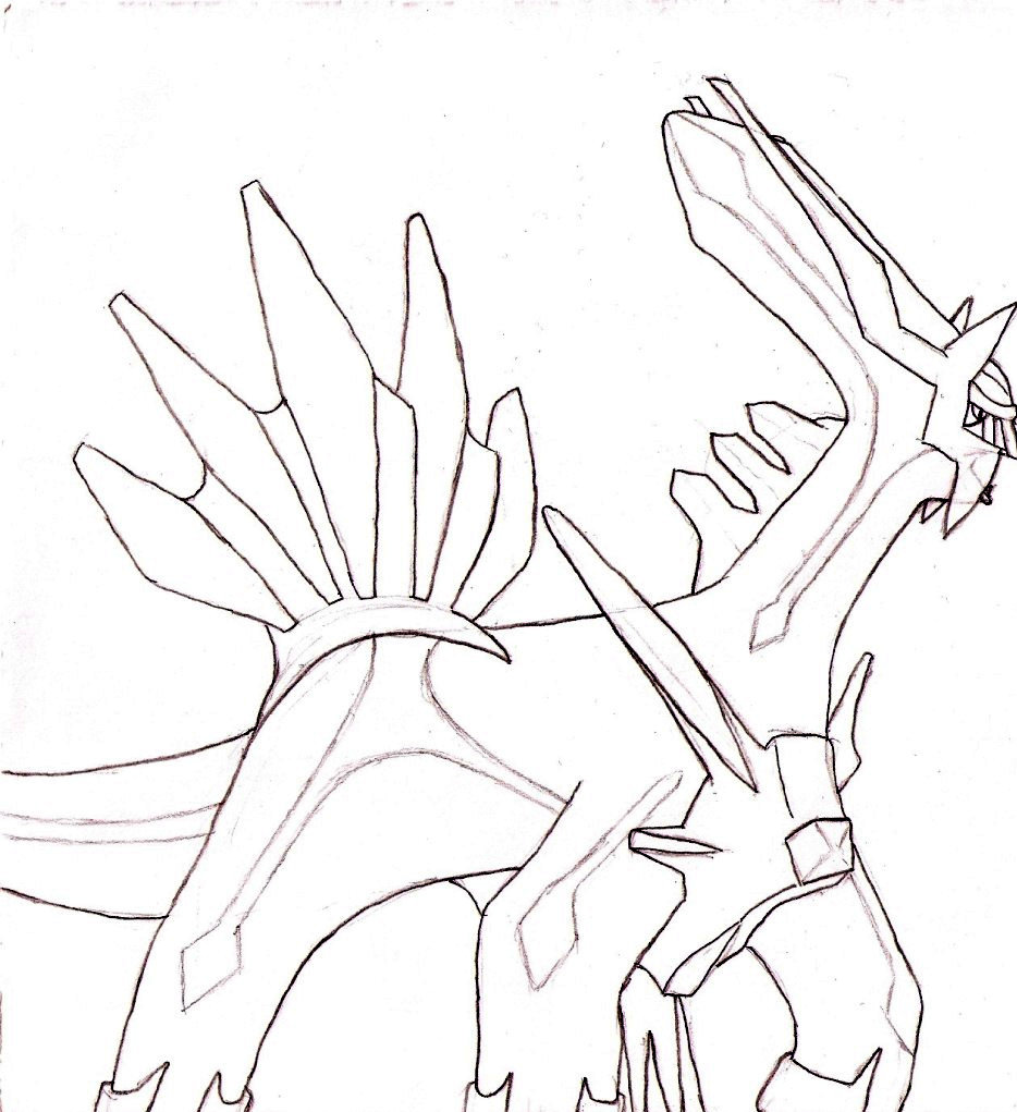 934x1021 Pokemon Dialga Coloring Pages