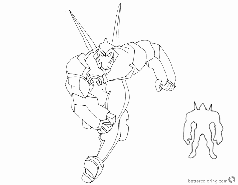 900x700 Charming Diamond Head Ben Coloring Pages Contemporary Example