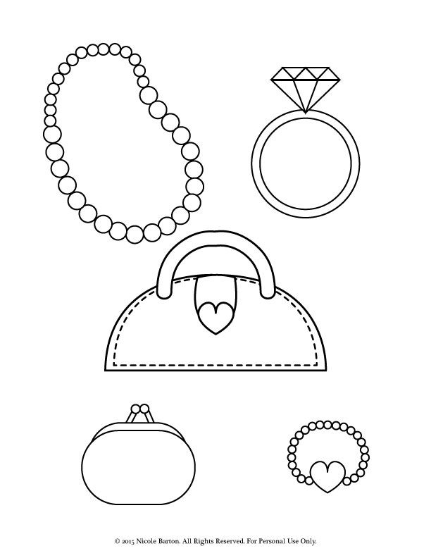612x792 Engagement Ring Coloring Page