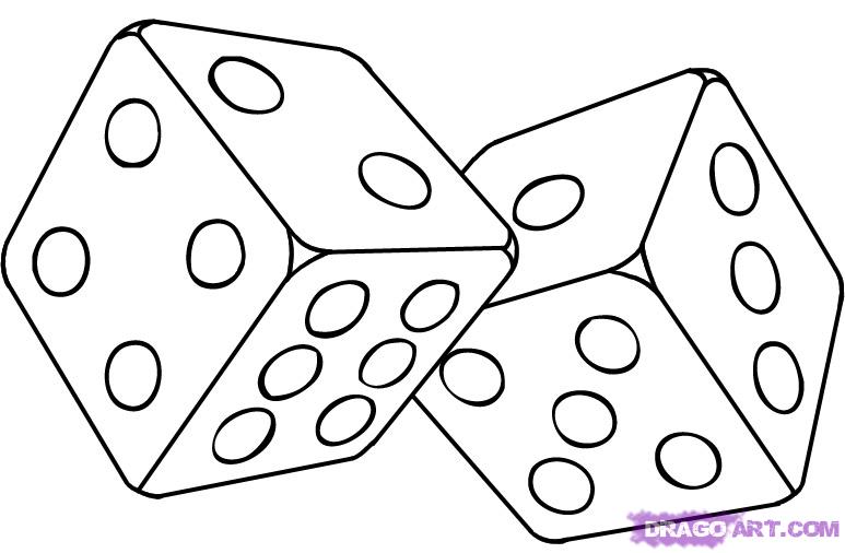 773x506 Dice Coloring Page Coloring Pages Ideas Reviews Dice Coloring