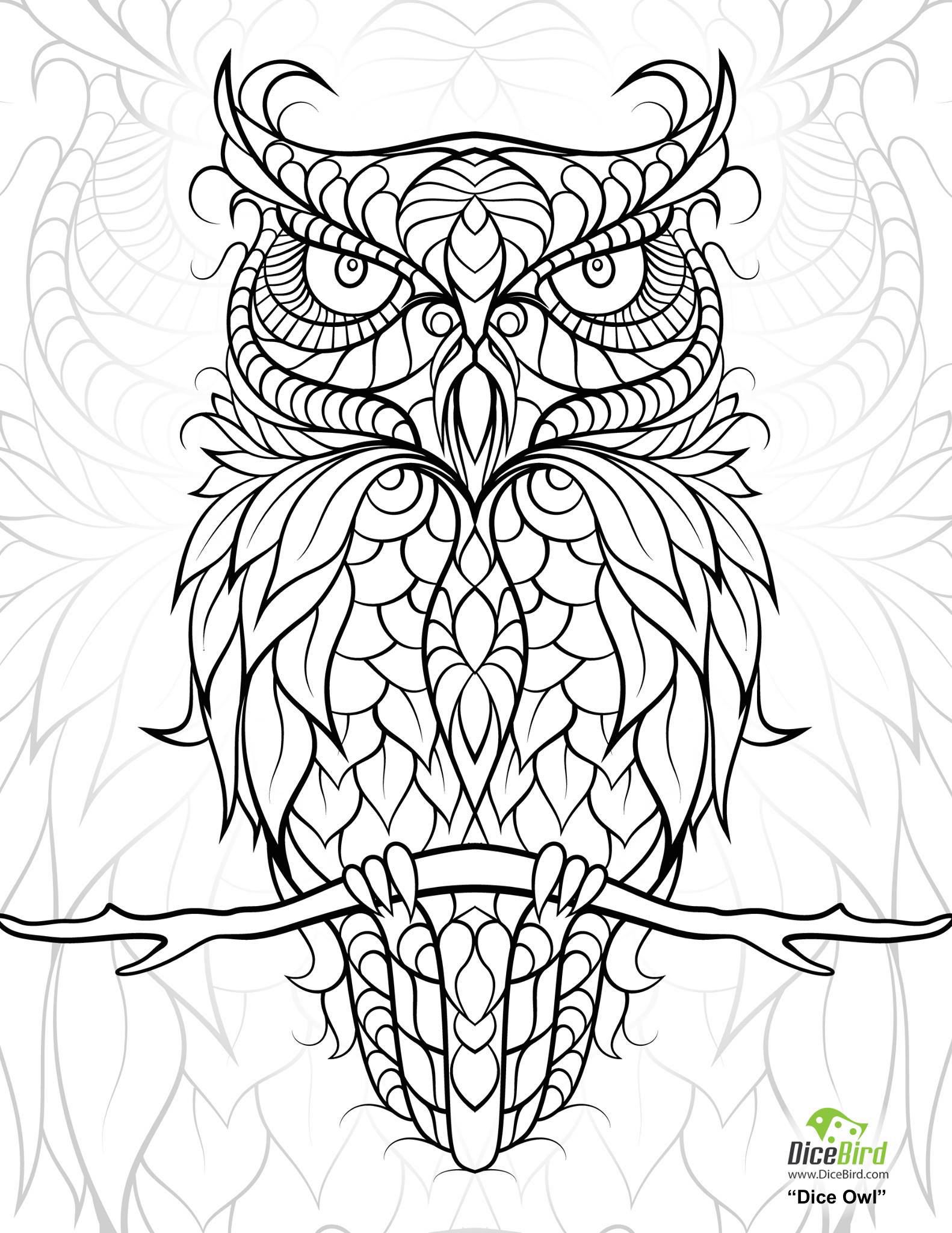 1582x2048 Diceowl Free Printable Adult Coloring Pages Adult Coloring
