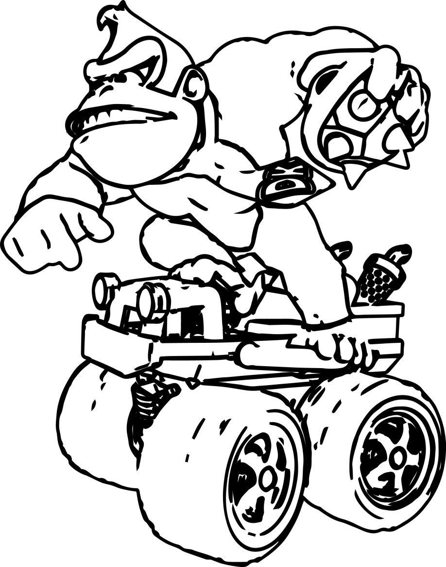 918x1166 Donkey Kong Coloring Pages Coloringsuite Com