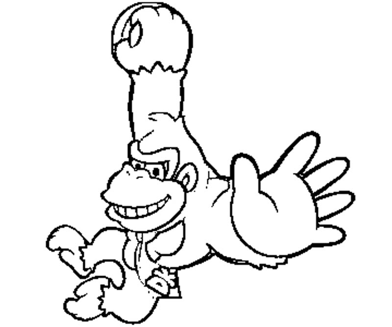 800x667 Fancy Donkey Kong Coloring Pages To Print Printable