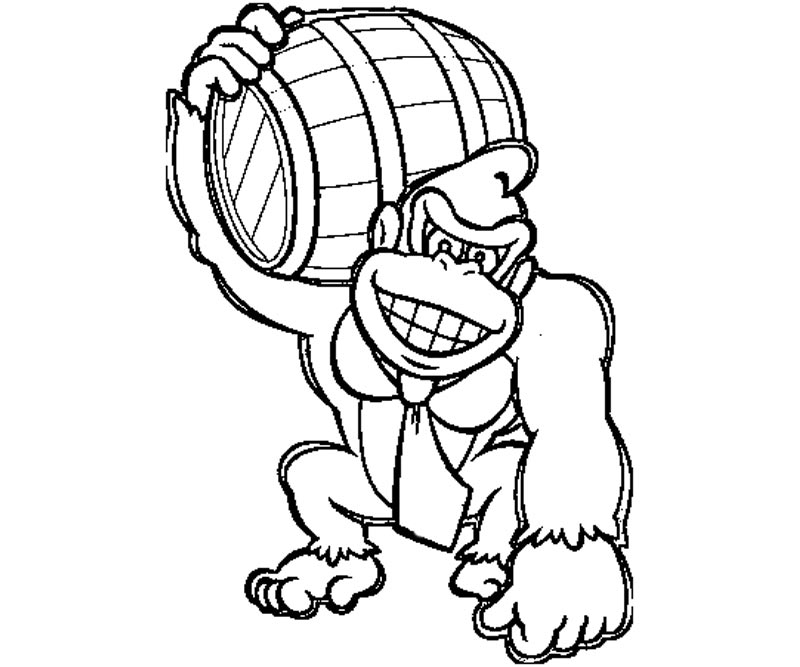800x667 Dk Coloring Pages Fancy Donkey Kong Coloring Pages In Seasonal