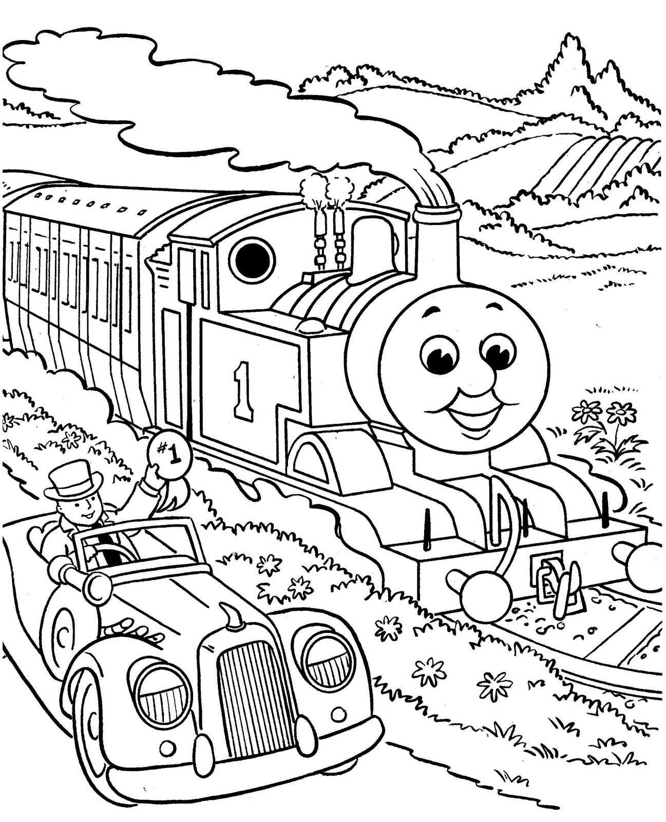 1297x1600 Thomas And Friends Coloring Pages Thomas And Friends Coloring