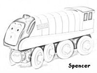 200x150 Spencer Coloring Pages, Thomas Coloring Pages