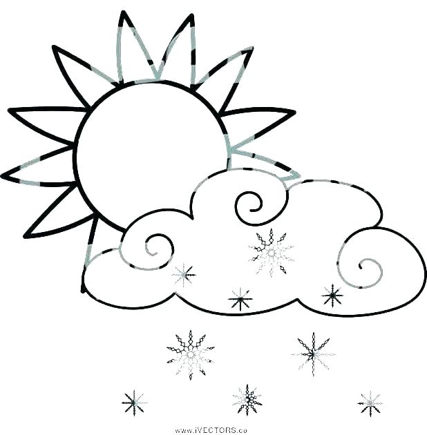 618x630 Clouds Coloring Page Coloring Pages Of Clouds Cloud Coloring Sheet