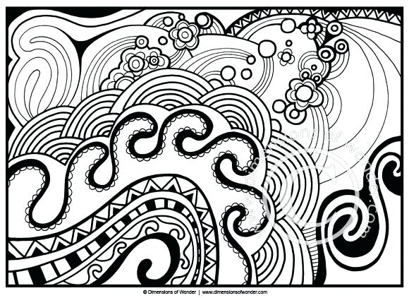 10 Hard Abstract Coloring Pages for an Artistic Challenge