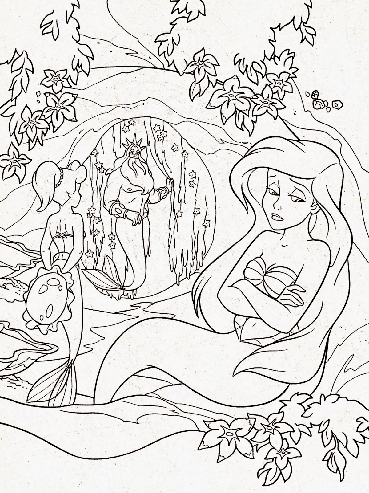 1199x1600 Hard Coloring Pages Of Mermaids Coloring Online Dahlia's Very