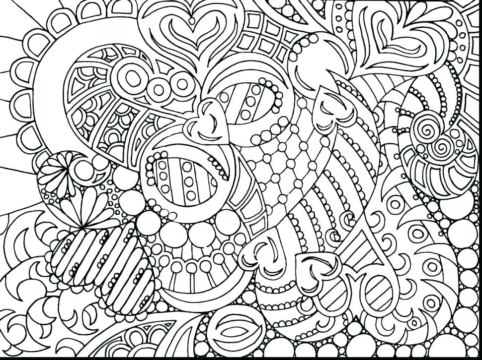 970x726 Hard Halloween Coloring Pages