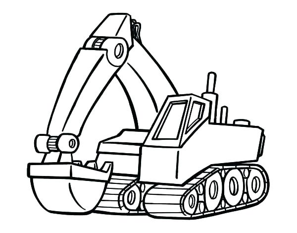 600x470 Digger Coloring Pages Luxury About Remodel Page With Truck Digger