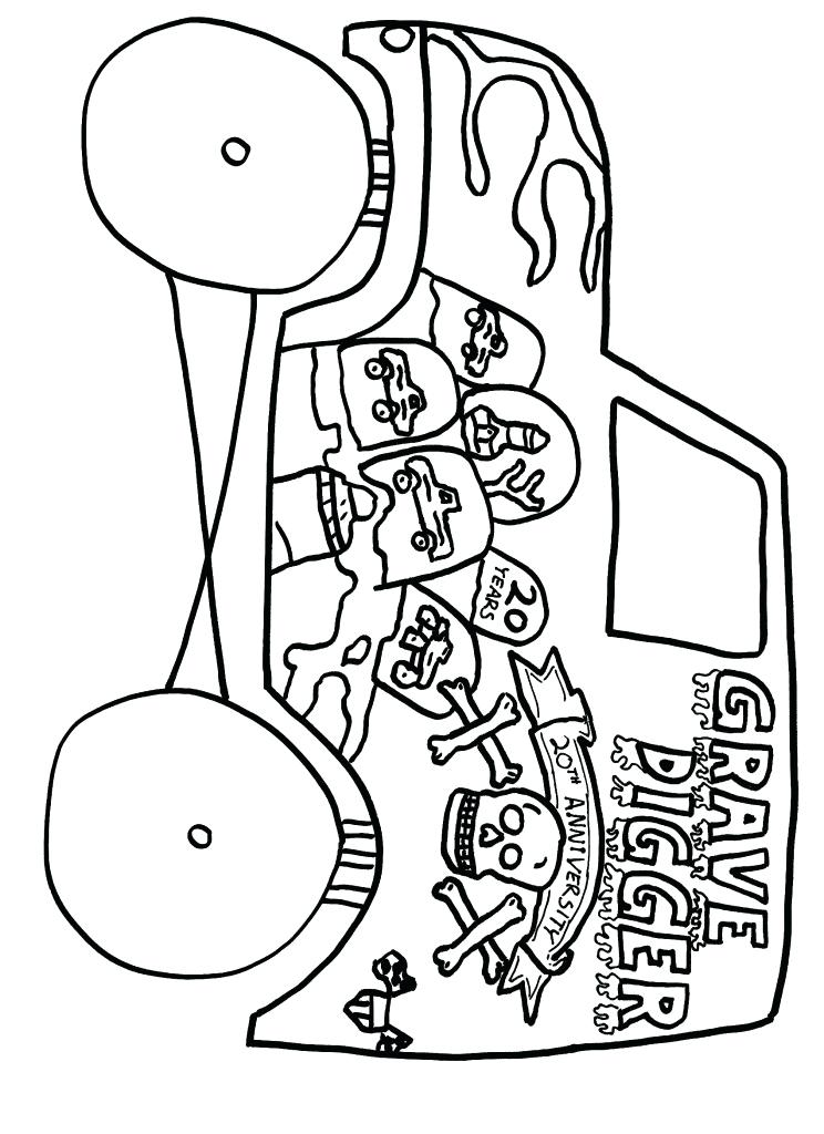 744x1024 Monster Truck Grave Digger Coloring Plus Coloring Pages Coloring