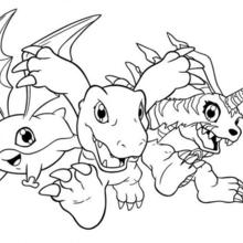 220x220 Digimon Coloring Pages