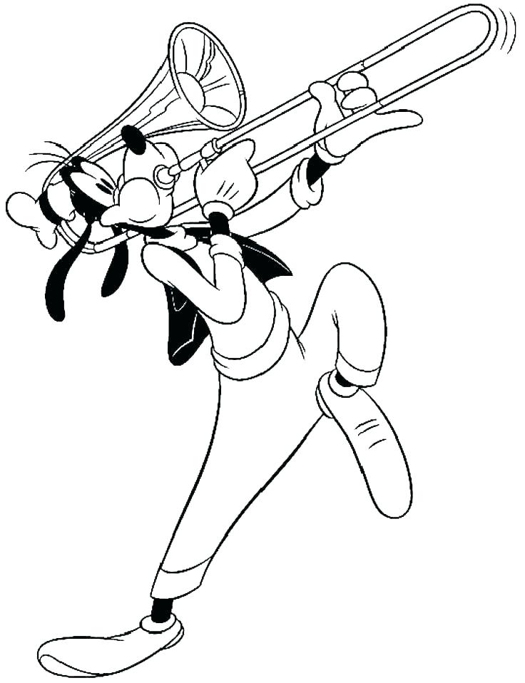 736x958 Goofy Coloring Pages Dingo Playing Basketball Coloring Page