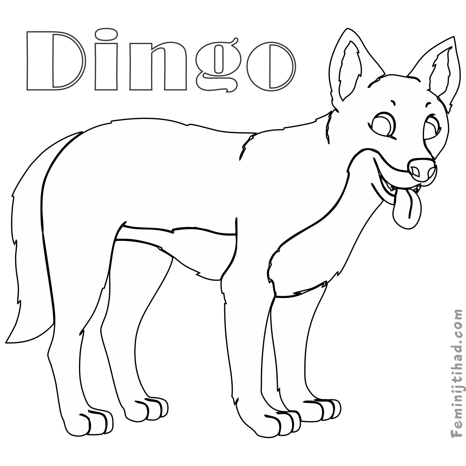Собака динго распечатать. Собака Динго раскраска для детей. Собака Динго рисунок для детей. Собака Бинго раскраска для детей. Динго карандашом.