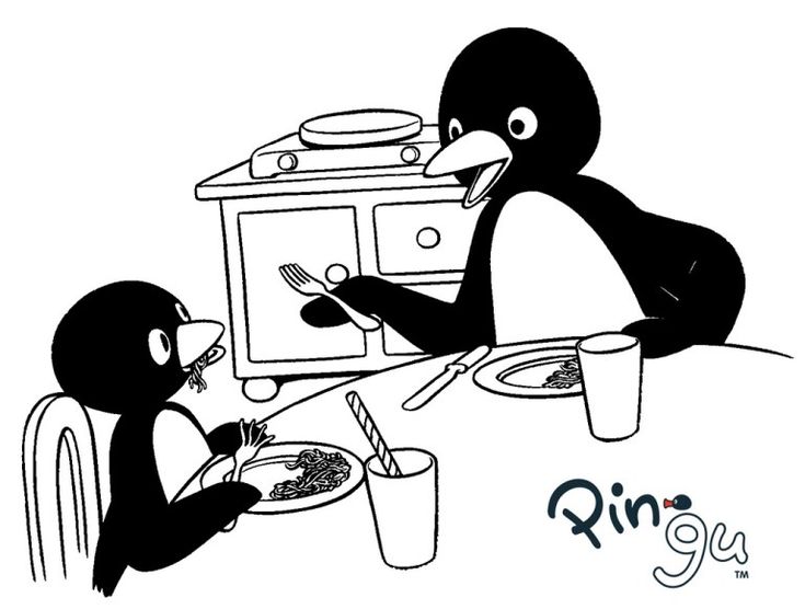 735x556 Best Pingu Coloring Pages Images On Colouring