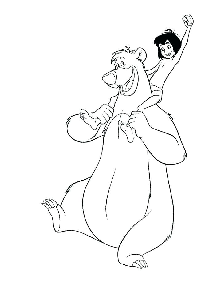 667x930 Plate Coloring Page Coloring Pages And Jungle Book Color Page
