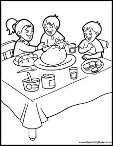 232x300 Dinner Coloring Pages