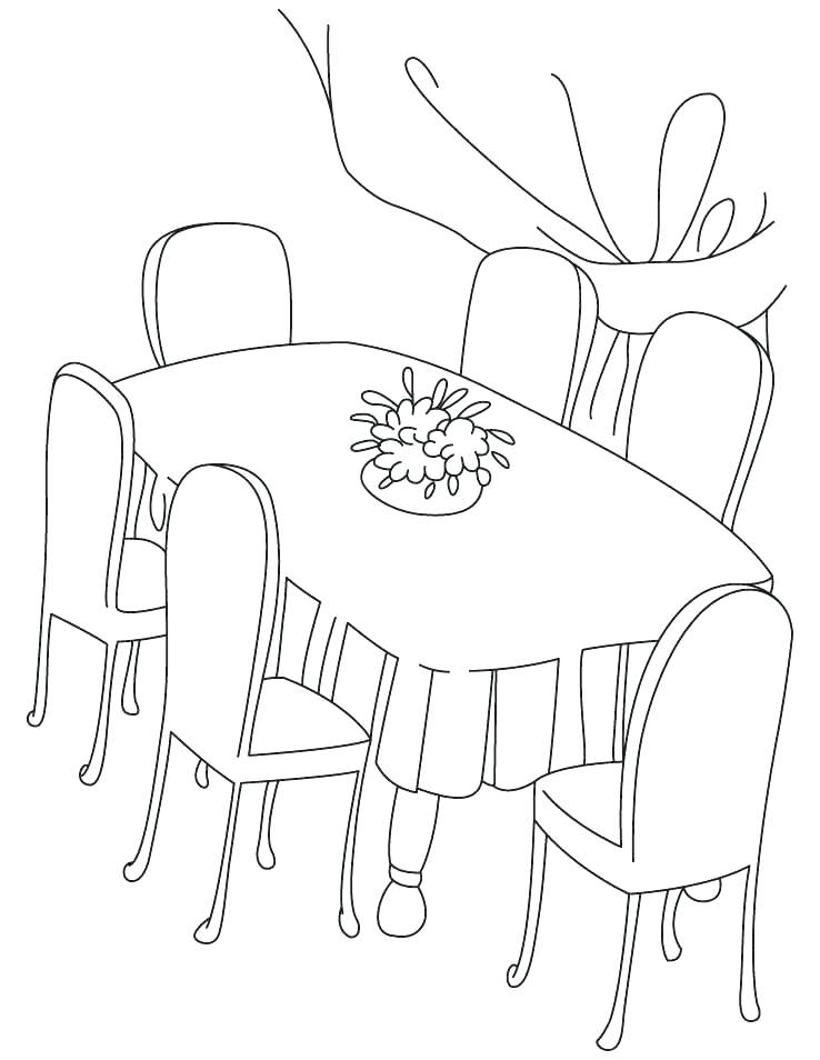 738x954 Table For Coloring Classroom Table Coloring Page